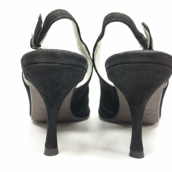 Banana Republic Size 7 Leather Slingback Open Toe - Picture 7 of 8